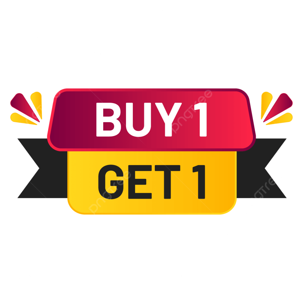 Buy 1 Get Banner, Buy One Get 1, Buy 1, Get 1 PNG and Vector with ...