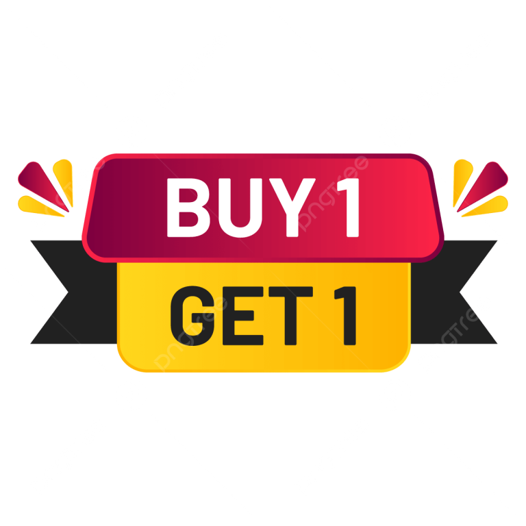 Buy 1 Get Banner, Buy One Get 1, Buy 1, Get 1 PNG and Vector with ...