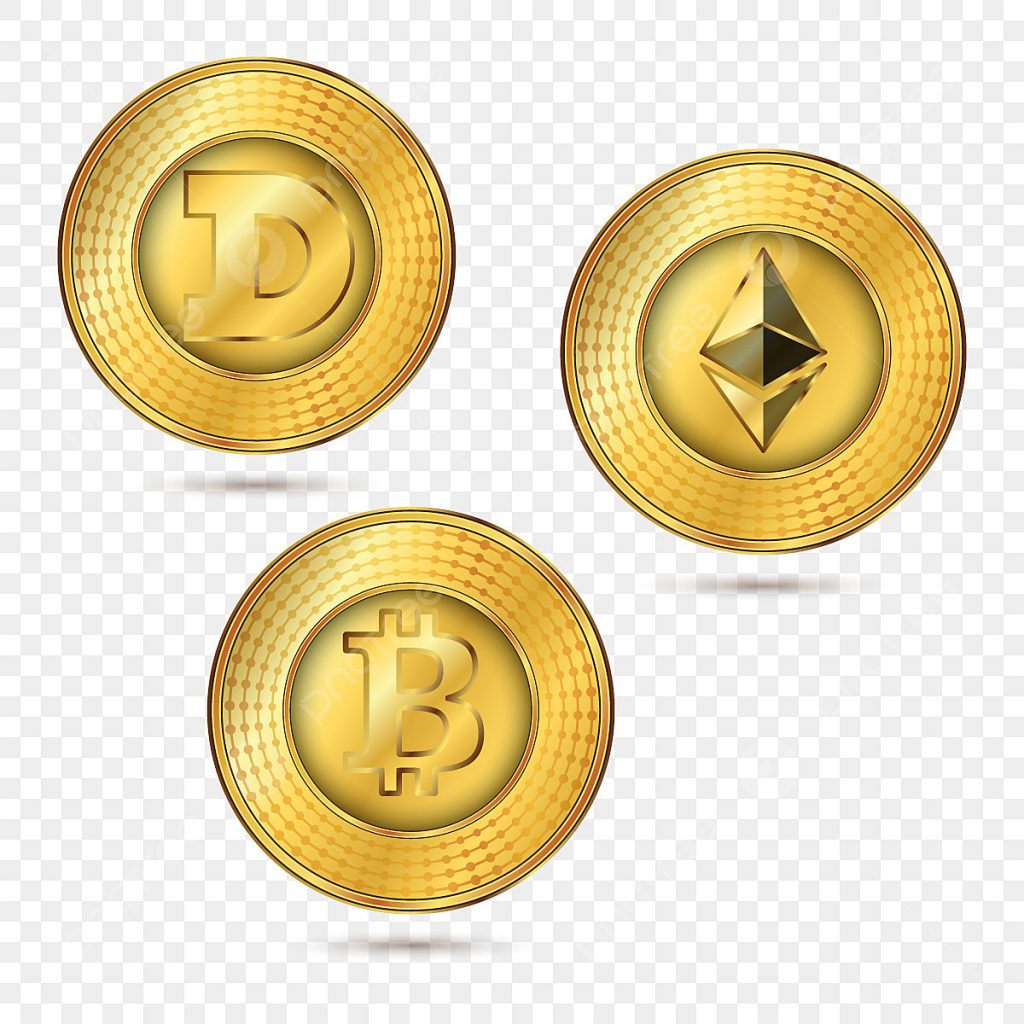 Crypto Payment Vector Design Images, Gold Crypto Payment Set, Bitcoin ...